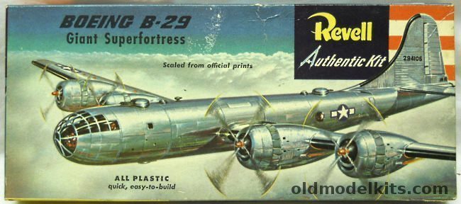 Revell 1/135 B-29 Giant Superfortress - Pre 'S' Issue with Early Stand, H208-98 plastic model kit